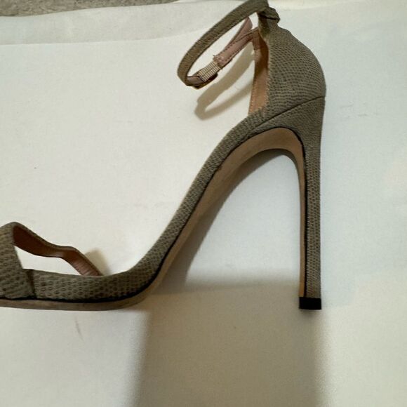 Stuart Weitzman Nudist Heel size 8 snake print accent - Picture 9 of 15